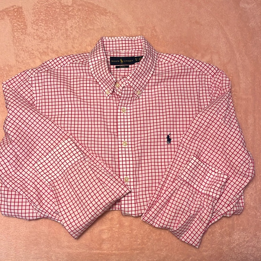 Men’s Ralph Lauren XL Slim Fit Button Down Collar Casual Shirt